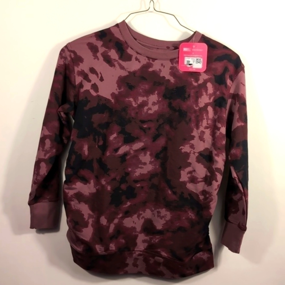 NWT Ingrid & Isabel Tie Dye Maternity Hoodie Size S Cozy